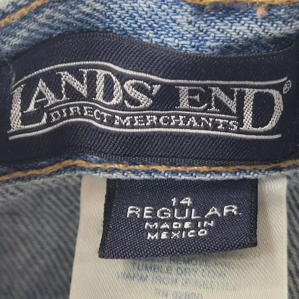 Lands End Women's Regular Fit Light Wash Denim Jeans Size 14x29 Reg - Picture 7 of 12